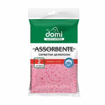 Губки кухонные Domi целлюлозные, 2 шт Губки кухонные Domi целлюлозные, 2 шт