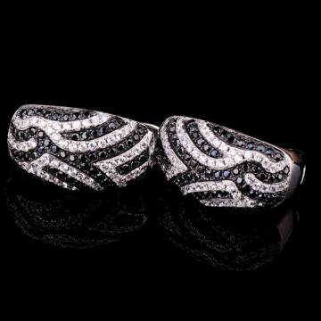 Серебряные серьги с фианитами 121287 Серебряные серьги с фианитами 121287