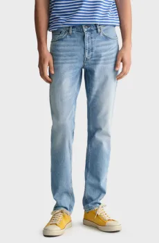 Мужские голубые джинсы REGULAR Голубой 31-32 Gant 1000261