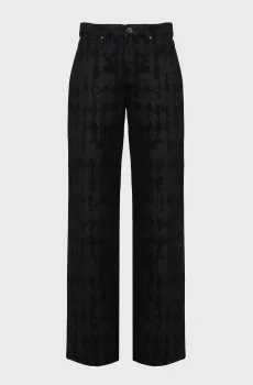 Женские черные джинсы с узором aop kameo gf denim pants Черный 27 Karl Lagerfeld 245W1103