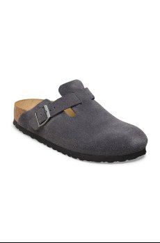 Замшевые шлепанцы Birkenstock Boston