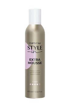Мусс для волос Inebrya Extra Mousse Экстрасильная фиксация, 400 мл
