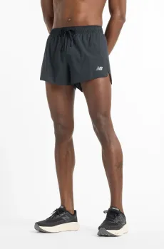 Мужские черные шорты RC Ultra Light Split Short 3" Черный 35-38 New Balance MS51283BK