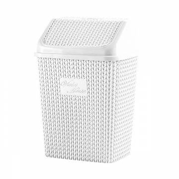 Контейнер для мусора Violet House Виолетта White, 34.5*19*24.5 см, 10 л