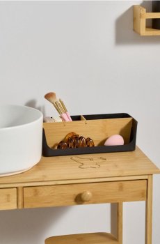 Коробка для зберігання з перегородками - чорний