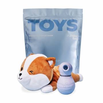 Клиторальный вакуумный стимулятор Friday Bae Shibae Toys, с кейсом-песиком, 1 шт Клиторальный вакуумный стимулятор Friday Bae Shibae Toys, с кейсом-песиком, 1 шт