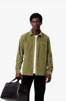 Мужская зеленая рубашка Зеленый 41 Lacoste CH3346BMY