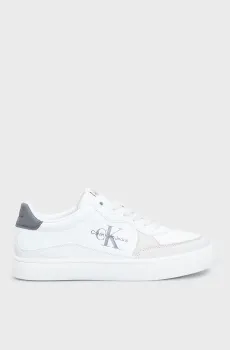 Мужские белые кожаные сникерсы CLASSIC CUPSOLE LOW Белый 44 Calvin Klein YM0YM00885