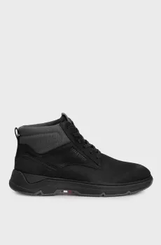 Мужские черные ботинки HILIFGER NUBUCK HYBRID CHUKKA Черный 41 Tommy Hilfiger FM0FM05108