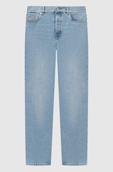 Голубые джинсы с патчем логотипа