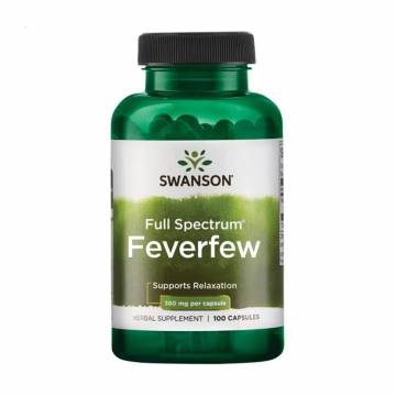 Пиретрум девичий Swanson Full Spectrum Feverfew 380 мг, 100 капсул