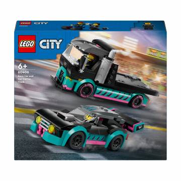 Конструктор LEGO City Автомобиль для гонки и автовоз, 328 деталей, от 6 лет (60406) Конструктор LEGO City Автомобиль для гонки и автовоз, 328 деталей, от 6 лет (60406)