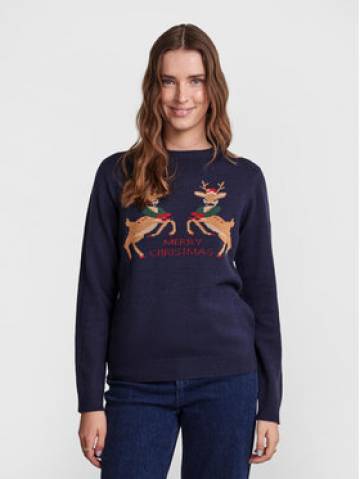 Pieces Светр 17121018 Cиній Regular Fit Pieces Светр 17121018 Cиній Regular Fit