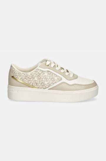 Кроссовки Tommy Hilfiger PLATFORM MONOGRAM SNEAKER цвет бежевый FW0FW08121 Кроссовки Tommy Hilfiger PLATFORM MONOGRAM SNEAKER цвет бежевый FW0FW08121