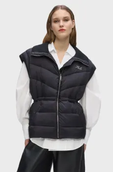 Женский черный жилет lightweight Черный XL Karl Lagerfeld B3W15033