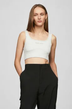 Женский светло-серый топ TJW NEW CLASSICS BRALETTE Серый M Tommy Jeans DW0DW19015