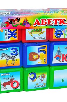 Игрушка Mtoys Кубики Алфавит, на украинском языке, от 3 лет, 9 шт (06041)