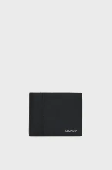 Мужской черный кожаный кошелек REFINED MIX Черный ONESIZE Calvin Klein LV04D1304G