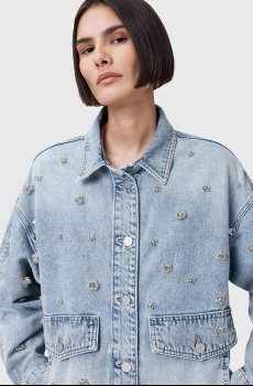 Хлопковая джинсовая куртка AllSaints HETTIE