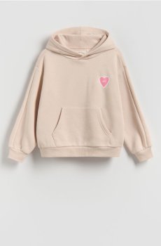 Reserved - Спортивна кофта з написом на спині - нюдовий - 876HV-02X