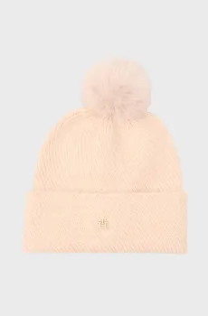 Женская персиковая шапка LUREX Розовый ONESIZE Tommy Hilfiger AW0AW17855