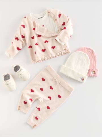 Reserved - BABIES` SWEATER & TROUSERS - кремовий - 938CY-01X Reserved - BABIES` SWEATER & TROUSERS - кремовий - 938CY-01X