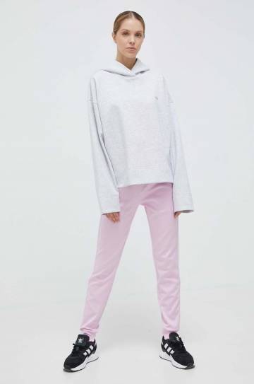 Спортивные штаны adidas Originals цвет розовый с аппликацией Спортивные штаны adidas Originals цвет розовый с аппликацией
