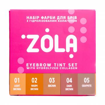 Набор для покраски бровей Zola Eyebrow Tint Set (краска, 5*5 мл + окислитель, 5*5 мл) Набор для покраски бровей Zola Eyebrow Tint Set (краска, 5*5 мл + окислитель, 5*5 мл)