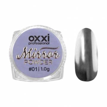 Зеркальная пудра-втирка для ногтей Oxxi Professional Mirror Powder 01, 1 г