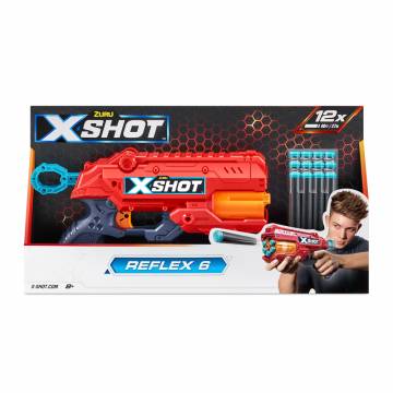 Бластер X-Shot Red Excel reflex 6 (36433R) Бластер X-Shot Red Excel reflex 6 (36433R)