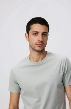 Reserved - MEN`S T-SHIRT - світло-зелений - 284FP-70X