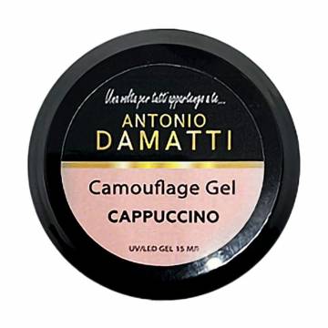 Камуфлирующий гель для ногтей Antonio Damatti Camouflage Gel Cappuccino, 15 мл Камуфлирующий гель для ногтей Antonio Damatti Camouflage Gel Cappuccino, 15 мл