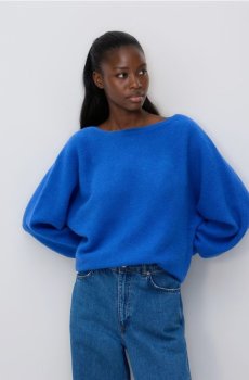 Reserved - Джемпер із суміші вовни - синій - 128HH-55X