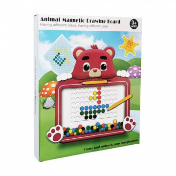 Игрушка мозаика-магнитная Shantou Jinxing Animal Magnetic Drawing Board Мишка, от 3 лет, 29*27*3 см (W6502) Игрушка мозаика-магнитная Shantou Jinxing Animal Magnetic Drawing Board Мишка, от 3 лет, 29*27*3 см (W6502)