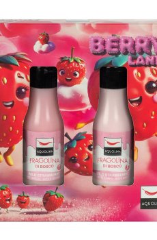 Набор для тела Aquolina Wild Strawberry (гель для ванны и душа, 125 мл + молочко для тела, 125 мл)