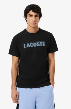Мужская черная футболка Черный L Lacoste TH0217463