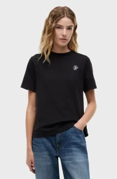 Женская черная футболка SCRIPT REG Черный L Tommy Hilfiger WW0WW49941