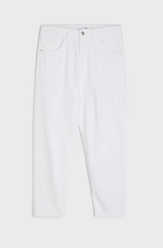 Класичні джинси mom fit - білий