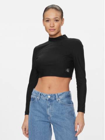 Calvin Klein Jeans Блузка J20J221312 Чорний Slim Fit Calvin Klein Jeans Блузка J20J221312 Чорний Slim Fit
