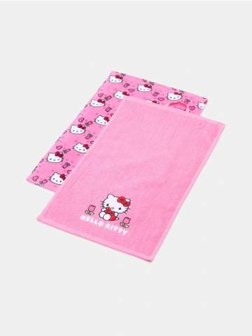 Набір рушників 2 pack Hello Kitty - рожевий Набір рушників 2 pack Hello Kitty - рожевий