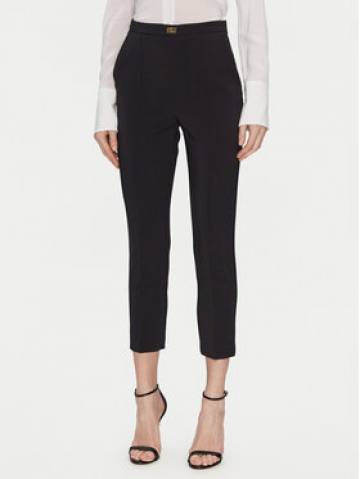 Elisabetta Franchi Штани з тканини PA-076-51E2-V280 Чорний Regular Fit Elisabetta Franchi Штани з тканини PA-076-51E2-V280 Чорний Regular Fit