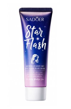 Несмываемая маска для волос Sadoer Star Flash Shining Starry Sky Non Wash Hair Mask, 80 г