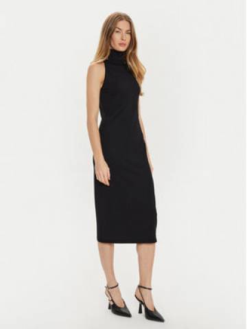 TWINSET Трикотажна сукня 242TF3030 Чорний Slim Fit TWINSET Трикотажна сукня 242TF3030 Чорний Slim Fit