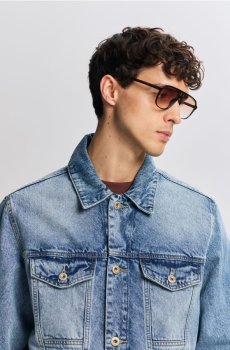 Reserved - Джинсова куртка - синій - YQ323-50J