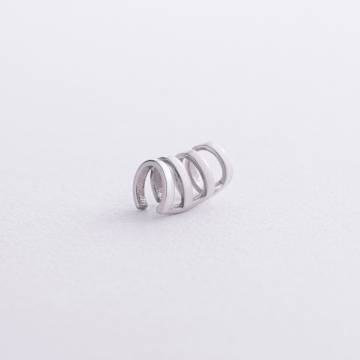 Серьга - каффа в серебре 7238 Серьга - каффа в серебре 7238