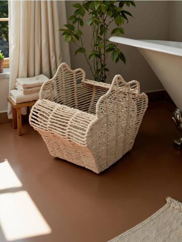 Декоративний кошик - бежевий