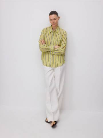 Reserved - LADIES` SHIRT - жовто-зелений - 401FH-71X Reserved - LADIES` SHIRT - жовто-зелений - 401FH-71X