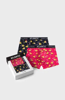 Мужские боксеры с узором (2 шт) Разноцветный S Atlantic 2MHH-007
