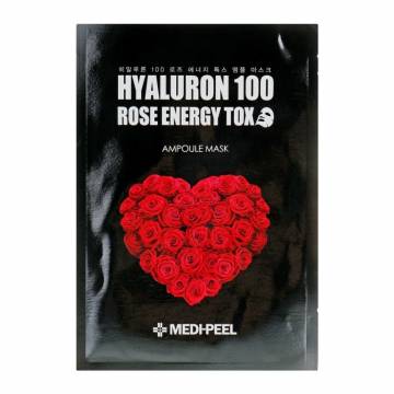 Тканевая маска детокс для лица Medi-Peel Hyaluron 100 Rose Energy Tox с экстрактом розы, 30 мл Тканевая маска детокс для лица Medi-Peel Hyaluron 100 Rose Energy Tox с экстрактом розы, 30 мл