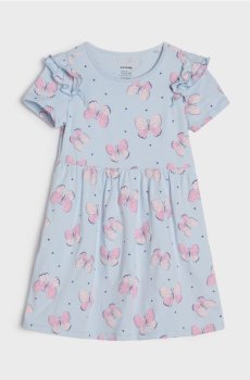 Трикотажна сукня - блакитний